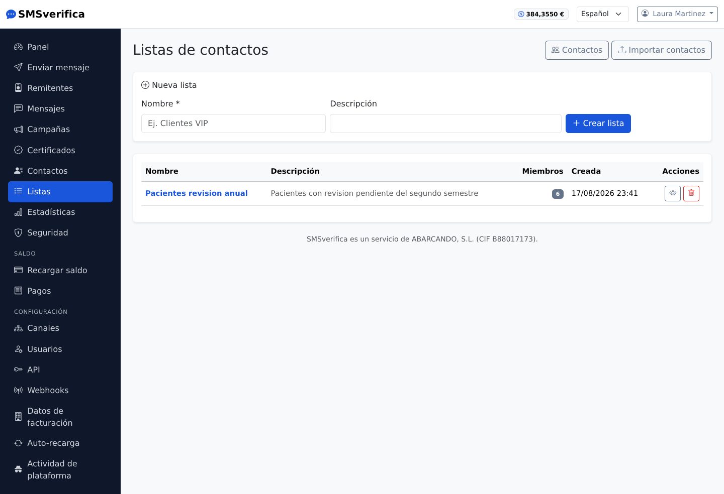 Listas