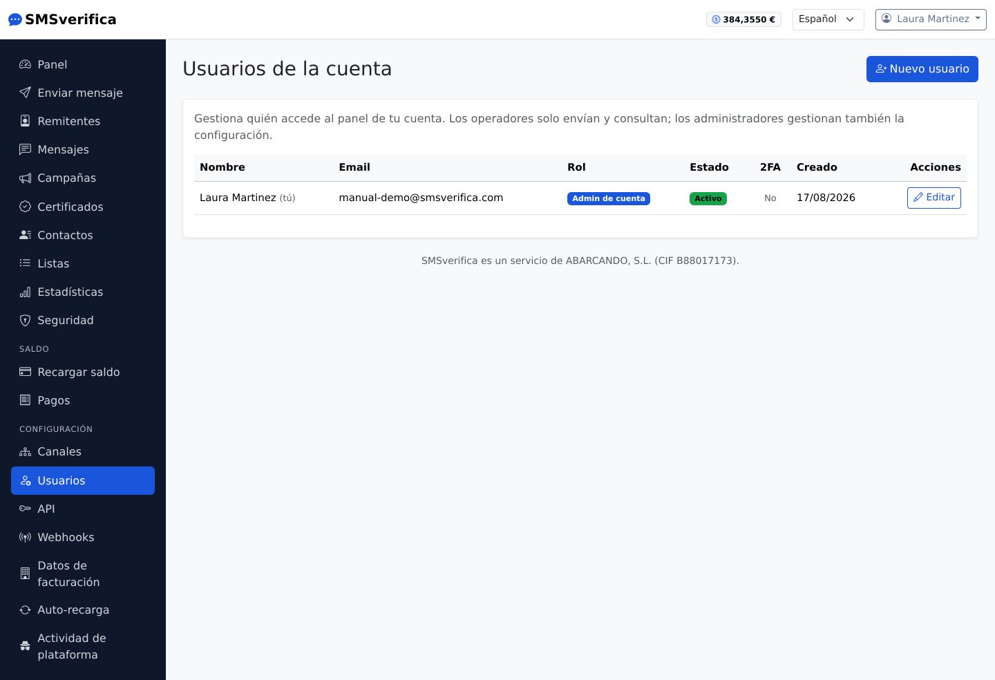 Usuarios