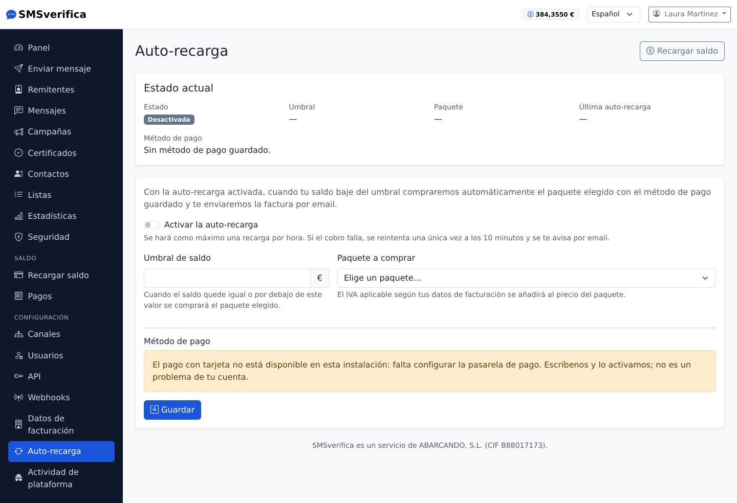 Auto-recarga